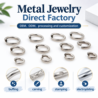 Anneaux de jonction en acier inoxydable 304 316, connecteurs de coupe de fil, accessoires de bijoux pour colliers, fabrication sur mesure en usine, pour la fabrication de bijoux DIY en série