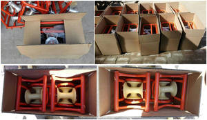 Rouleau de tirage de câble en aluminium Poulie de câble d'angle Rouleau de pose de câble Rouleaux de guidage en nylon - Product Image 2