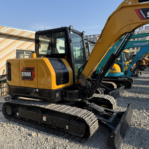 Pelle sur chenilles Sany SY60C de 6 tonnes d'occasion, modèle 2023, godet de 0.32m, composants de puissance de 42,5 kW, roulement de pompe à engrenages pour moteur - Product Image 4