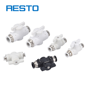 रेटो-टप्रकार न्यूमेटिक कनेक्टर त्वरित गेंद हवा से संचालित श्रृंखला प्लास्टिक वायवीय स्विच हाथ वाल्व फिटिंग - Product Image 2