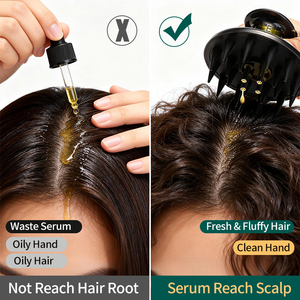 Hair Growth Tool Hair Serum Dispenser Oil Applicator <b>Scalp</b> Massage Comb Shampoo <b>Brush</b> for <b>Scalp</b> Treatment Hair Growth - Product Image 3