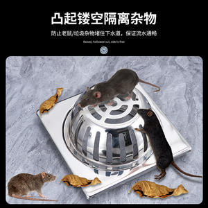 Canalón de Drenaje de Acero Inoxidable para Techo y Piso, Antiobstrucción, Fácil Instalación, Cubeta de Agua para Balcón, Tubería de 75/110/150 - Product Image 3