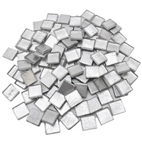 Prix d'usine – Mosaïque en verre irisé arc-en-ciel effet glace, pièces carrées lâches, pour loisirs créatifs