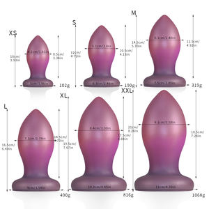 Analplug mit Starkem Saugnapf Trainer Flüssiges Silikon Prostata-Massage G-Punkt Vaginale Stimulation Masturbatoren für Männer 100% - Product Image 1
