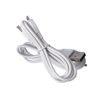 USB-A 마이크로 USB 5핀 브레이드 PVC 케이블 4코어 22AWG 순수 구리 2A 고속 충전 화이트/블랙 1M 보증기간 12개월 파워 뱅크용