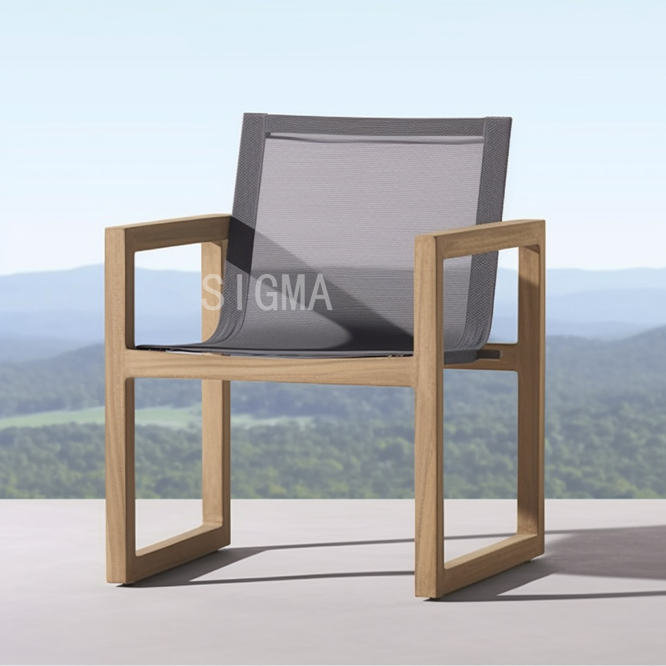 Luxury Teak Garden Outdoor Dining Table And Chair Set Outdoor Patio Furniture