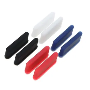 Coussinets de remplacement en silicone pour boutons de console de <span class=keywords><strong>jeu</strong></span> <span class=keywords><strong>3DS</strong></span>, couvercles de pieds avant en caoutchouc pour écran LCD supérieur, pièces de réparation - Product Image 2