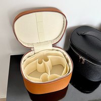 Sac de voyage de luxe en PU pour maquillage, grande capacité, étanche, trousse à cosmétiques portable, sac de rangement pour articles de toilette avec fermeture éclair et poignée souple