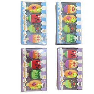 Креативное красочное фруктовое мороженое мультяшный карандаш ластик милые студенческие канцелярские товары для рождества June 1 Финальные подарочные призы оптом - Product Image 2