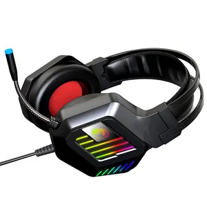 אוזניות גיימינג אוזניות PS4 3.5 מ""מ סראונד אוזניות גיימינג עם מיקרופון RGB אור זיכרון אוזניות למחשב PS5 מתג