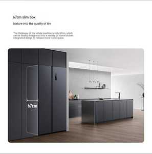 Original Mijia 610L Side By Side <b>Refrigerator</b> Ink Feather Rock Double Inverter Grade 1 Energy Efficiency No Frost Smart Fridge - Product Image 2