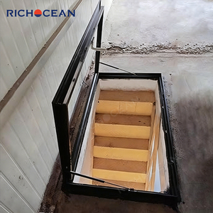 RICHOCEAN Lucernario Minimalista con Isolamento Termico e Vetro Temperato, Finestre di Emergenza in Alluminio per Seminterrati - Product Image 1