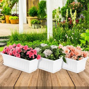 Vente flash : Pot de jardin rectangulaire <span class=keywords><strong>en</strong></span> plastique de 60 cm, style corinthien, pour chambre à coucher - Product Image 4