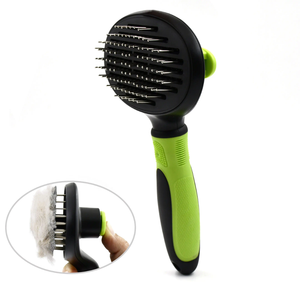 Peigne à poils longs pour <span class=keywords><strong>chat</strong></span> - Nettoyage automatique - Facile à utiliser - Outil de toilettage à aiguilles douces pour chats à poils longs (Ragdoll/<span class=keywords><strong>Persan</strong></span>) - Product Image 1