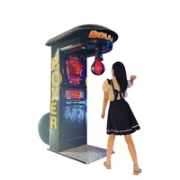 Jeux de sport pour adultes d'intérieur à pièces personnalisées Ultimate Big Punch Machine de jeu de boxe électronique à vendre