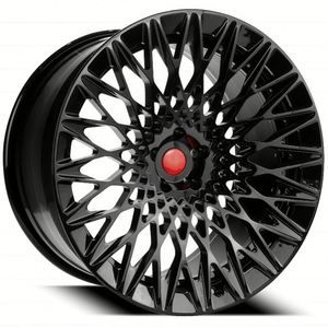 Luxuriöse Geschmiedete Leichtmetallfelge mit Tiefer Konkaver Form in Glänzendem Schwarz, 5x114.3 5x120 5x130 für Mercedes C8, 15 <span class=keywords><strong>18</strong></span> 19 20 26 Zoll Felgen - Product Image 4