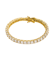 Bracelet tennis personnalisé en moissanite VVS 3-5 mm, chaîne en laiton plaqué rhodium et palladium, bijoux de fête hip-hop