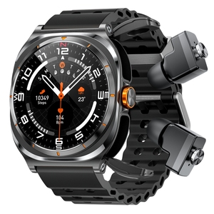 IP67 Không Thấm Nước Earbuds Smartwatch <span class=keywords><strong>Gt98</strong></span> 2 Trong 1 Thông Minh Đồng Hồ Với Tai Nghe Da Phù Hợp Với Ứng Dụng 400MAh 30MAh Tai Nghe BT Gọi Trái Tim Tỷ Lệ - Product Image 1