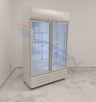 Réfrigérateur Commercial Grande Capacité Premier, Vitrine Réfrigérée Verticale à Refroidissement Ventilateur pour Boissons, Bière, Cola, Supermarché