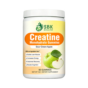 Gomitas con Sabor a Manzana Verde Agridulce Más Vendidas, Gomitas de Creatina Monohidrato para Desarrollar Músculo Magro, Mejoran la Recuperación, Suplemento para Entrenamiento - Product Image 1