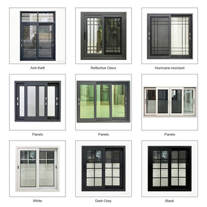 Fenêtres au design élégant pour la maison avec de belles photos et images, fenêtres coulissantes en aluminium anti-ouragan au design simple - Product Image 6