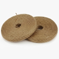 Ficelle de jute naturelle écologique, cordon de chanvre plat sur bobine pour emballage cadeau, loisirs créatifs, jardinage, emballage industriel, ficelle pour étiquettes