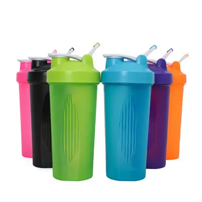 Wholesale Clear Luxury Mini Shaker Bottle For Glitter, Bpa Free Gym Plastic Protein Shaker Water Bottle