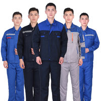Vente en gros d'ensemble d'uniformes de vêtements de travail de réparation personnalisés combinaison de sécurité réfléchissante combinaison de travail mécanique d'atelier d'usine