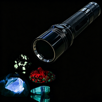 Professionelle Aluminium-Mineralerz-Detektionslampe UVC-Taschenlampe 504B 5W 4-Chip-LED 254nm/275nm/340nm Tragbare Camping- und Industrielampe