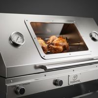 Grill de rôtissage automatique robuste pour porc et agneau entiers, grande capacité de 132 lb pour usage en restaurant
