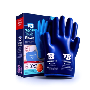 Guanti touch TB 700AZFP blu taglia T-7 per uso meccanico con compatibilità touchscreen - Product Image 2