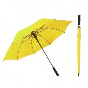 OEM Factory Promotion Custom Logo Printed Big Size Fully-<b>Automatic</b> Waterproof Auto Rain Golf <b>Umbrella</b> Black Straight Design - Product Image 3
