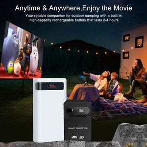 Prix usine Android 9 DLP <span class=keywords><strong>Projecteur</strong></span> Mini <span class=keywords><strong>LED</strong></span> Rechargeable pour Wi-Fi 1080P Résolution 3D Ready Pocketable 4GB RAM Home - Product Image 5