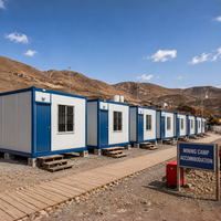 Maison modulaire en conteneur à faible coût, hébergement préfabriqué pour camp minier, dortoir portable pour chantier