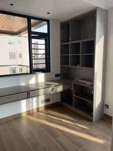 Moderner Luxus-Begehschrank mit Soft-Touch-Schwingtür + Schwarzer Glasschiebetür + Boden-bis-Decke-Reichender Aufbewahrungsschrank - Product Image 5