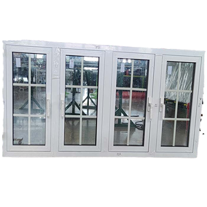 Système de fenêtres à battants au design moderne, double vitrage, résistant aux ouragans, fenêtre à battants en aluminium avec moustiquaire - Product Image 1