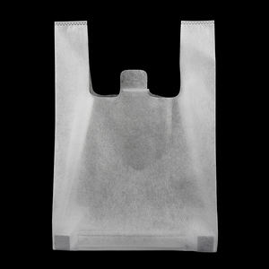 Camiseta no tejida ecológica personalizada, bolsa de la compra, material PP reciclable barato, sellado térmico para embalaje de verduras, promoción - Product Image 3