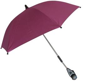 17 इंच * 6k बैंगनी रंग चांदी लेपित स्टील फ्रेम Uv सुरक्षा समायोज्य टिल्ट बेबी स्टलर छाता नया डिजाइन ओएम/ओडम - Product Image 1