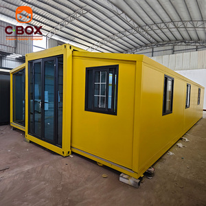 Cbox Casa Contenedor Modular de Lujo Prefabricada, Expandible, de 40 Pies, Amarilla, Tipo Villa, para Campamentos y Hoteles, con 3 Dormitorios - Product Image 3