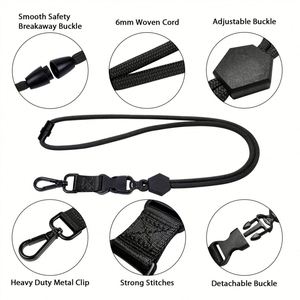 Cordons de cou en nylon réglables avec cordon détachable pour badges d'identification - Personnalisés pour les événements religieux et les églises - Product Image 3