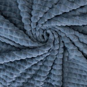 Flannel Plaid Sherpa Fleece Nap Blanket Thick Stretch <strong>Stitch</strong> Office Lunch Break Blanket Plain Solid Color Raschel Plush <strong>Throw</strong> - Product Image 4