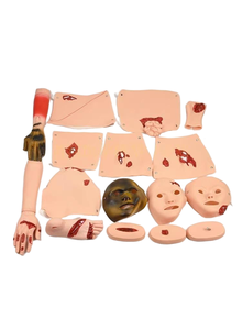 <span class=keywords><strong>Kit</strong></span> de 16 Modules de Simulation de Plaies Humaines : Brûlures, Lacerations, Fractures, Amputations, Plaques Cutanées, Masques et Modèles d'Extrémités - Product Image 3