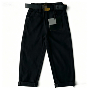 Pantalones Largos Rectos para Niños Pequeños, Transpirables, de Nailon/Algodón, Casuales, Deportivos, con Cintura Elástica para Jugar y Actividades - Product Image 4