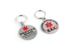 犬とサポート動物シリーズ犬のタグアクセサリーパッチパーソナライズされた感情的なサービス工場 - Product Image 4