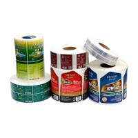 Autocollants adhésifs écologiques personnalisables pour l'utilisation industrielle des aliments en conserve, imperméables, résistants à l'huile, de qualité alimentaire PVC/PET/Papier