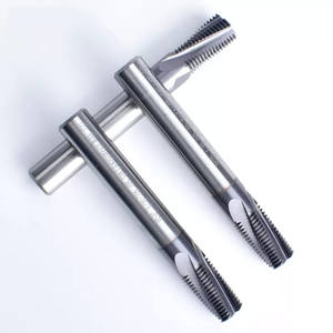 Fresa de rosca de acero de tungsteno de dientes completos de tubo recto G/RP BSP(G) Fresa de rosca de tubo cilíndrico OEM - Product Image 1