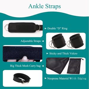 무료 샘플 조절식 발목 스트랩, 운동 밴드, 발목 중량 밴드, 저항 밴드 및 발목 커프 세트 - Product Image 3