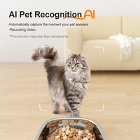 Distributeur automatique de nourriture pour animaux de compagnie 6L, stockage vidéo intelligent sur le cloud, alimenté par batterie, étanche, ABS de qualité alimentaire, écologique, design élégant et solide