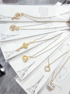 महिलाओं के लिए थोक टाइटेनियम स्टील नेकलेस स्टील चेन फैक्टरी प्रत्यक्ष सस्ते गहने - Product Image 3