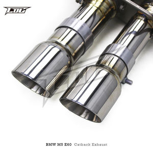 Auto Valvetronic Catback para <span class=keywords><strong>BMW</strong></span> <span class=keywords><strong>M5</strong></span> E60 5.0L 2003-2010 titanio rendimiento Catback escape Dual X tubo diseño silenciador escape - Product Image 5